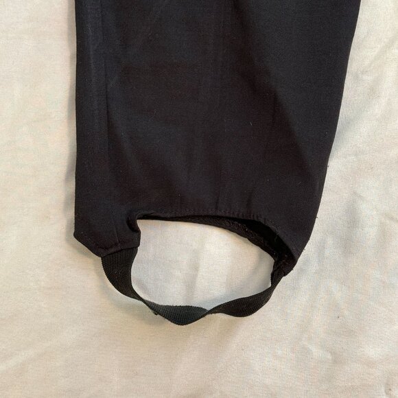 80s Vintage Black Strirrup Pants COUNTERPARTS Brand - Picture 5 of 11